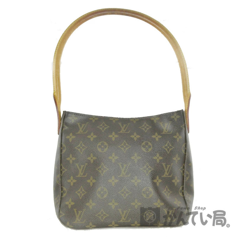 LOUIS VUITTON Looping Shoulder Bag Monogram Canvas Brown